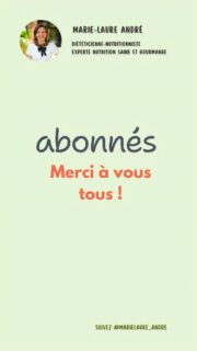 100 000 mercis à vous tous qui me suivez depuis toutes ces années ou qui m’avez découverte plus récemment ♥️✨🎉🎊 
.
Merci pour vos encouragements, vos gentils commentaires, votre confiance et votre fidélité 🤗🌸
.
On continue avec d’autres recettes IG bas faciles et gourmandes ?
.
#marielaureandre #igbas #passionnutrition