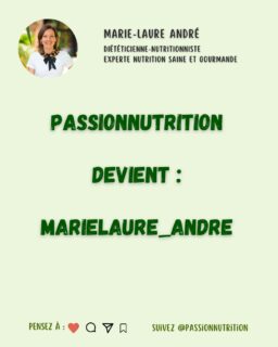 Seul le nom change !
Le contenu reste le même : conseils de nutrition saine à IG bas, recettes gourmandes...😃😋
.
#marielaure_andre #passionnutrition