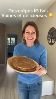 Ma recette de crêpes #igbas très moelleuses 😋 : j’ai ajouté dans la pâte 1 c. à café bombée d’inuline d’agave (fibre) et 1 c. à café bombée de psyllium en poudre : c’est ce qui donne le moelleux incomparable !
.
Bien sûr ce n’est pas indispensable, vous pouvez utiliser une farine IG bas uniquement : farine de blé complète ou d’épeautre complète…
.
#chandeleur #crêpes #marielaureandre
